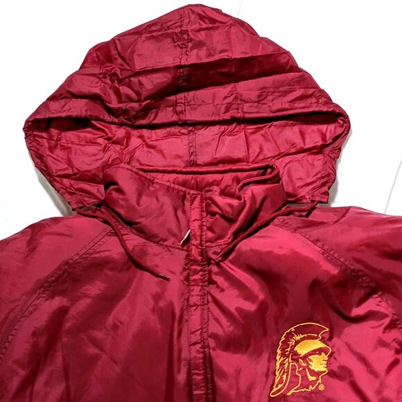 Vintage USC Trojans Starter Puffer Jacket Mens XL Winter Streetwear Gorpcore - Picture 3 of 8